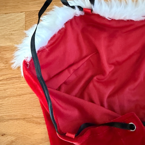 Sexy Mrs Claus Costume Mini Dress with Flashing LED Lights Size XL - Picture 7 of 10